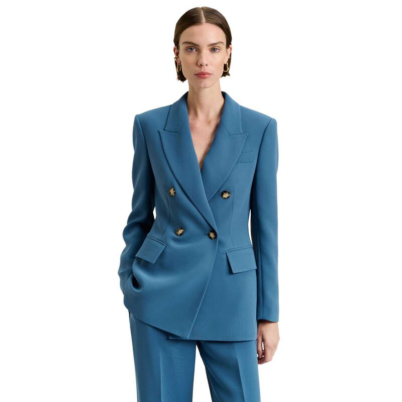 Veronika Maine Double Weave Longline Blazer image number 0